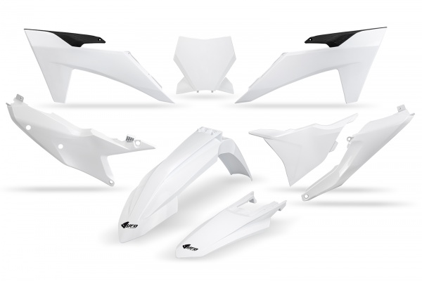 Plastic Kit white 20-25 compatible Ktm SX 250 - SX 125 - SX-F 350 - SX-F 450 - SX 300 - SX-F 250 - XC-F 250 - XC-F 350 - XC-...